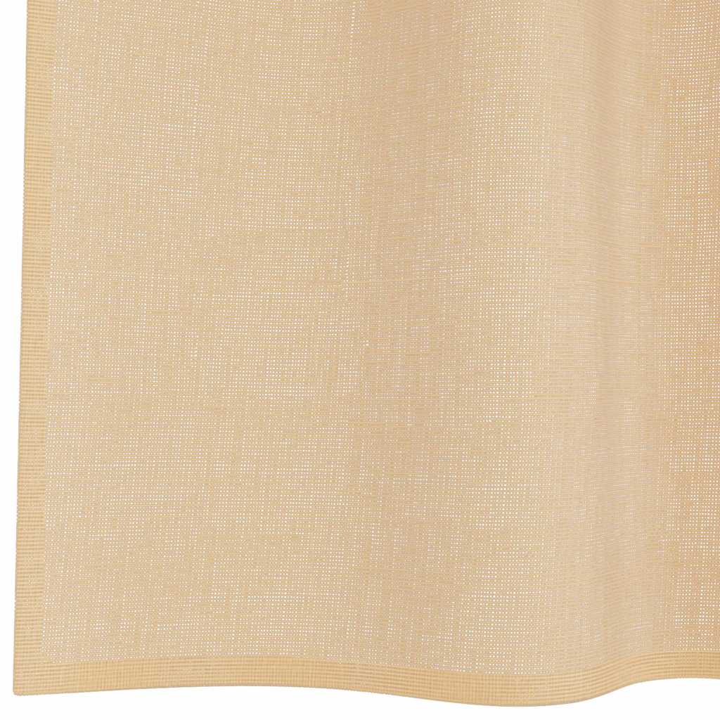 Gordijnen voile met roedezakken 2 st zand