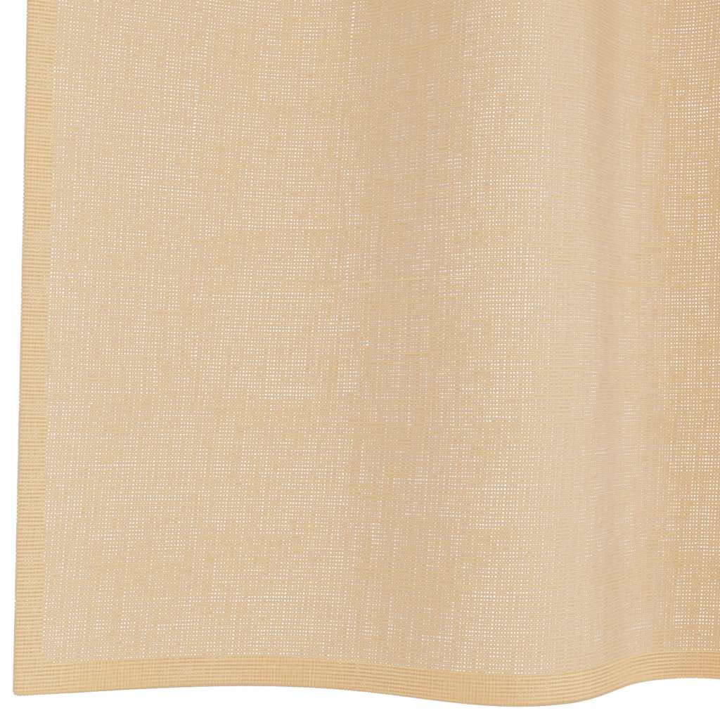 Gordijnen voile met roedezakken 2 st zand