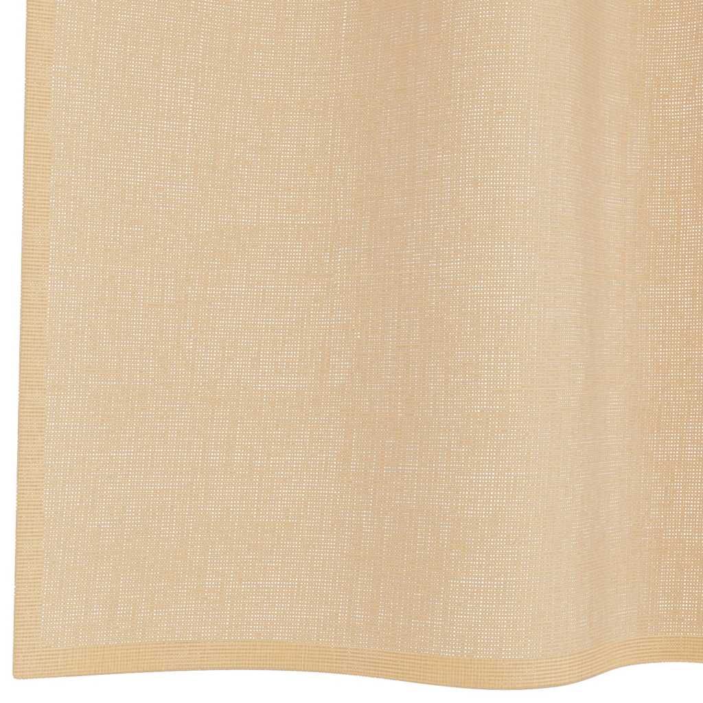 Gordijnen voile met roedezakken 2 st zand