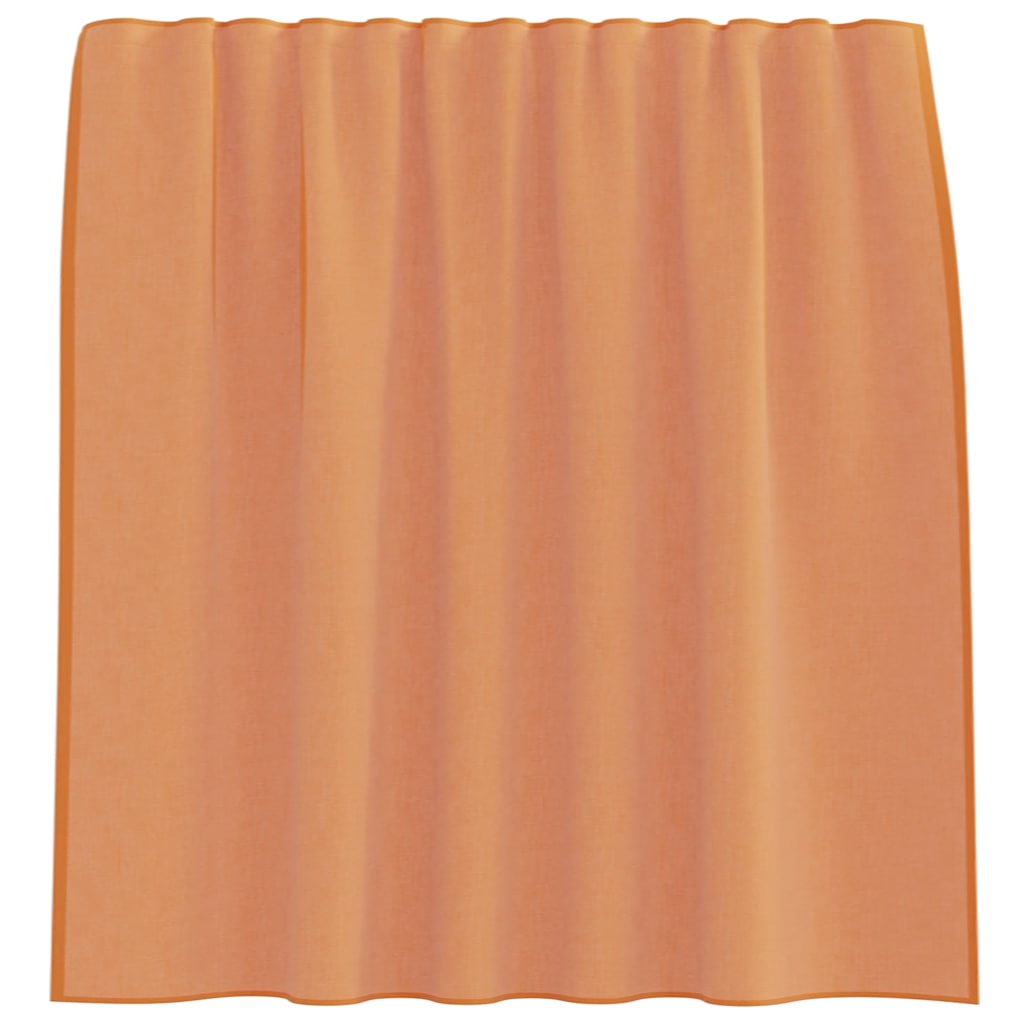 Voile gordijnen met roedezakken 2 st terracotta