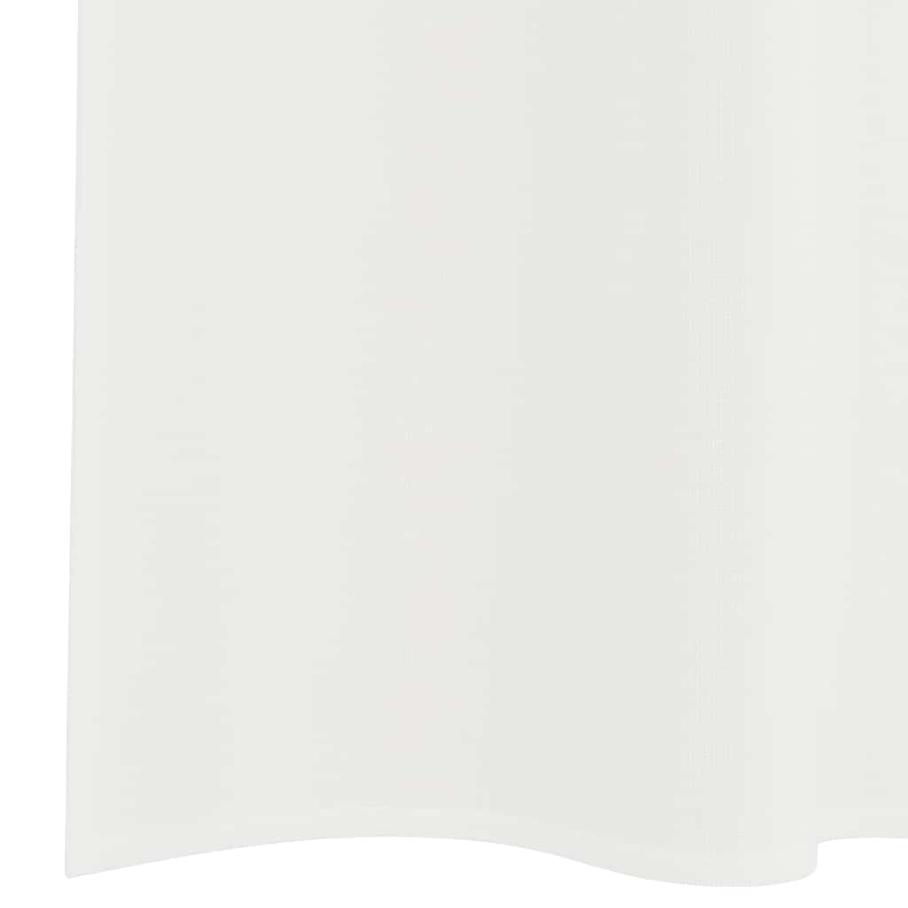 Gordijnen voile met roedezakken 2 st wit