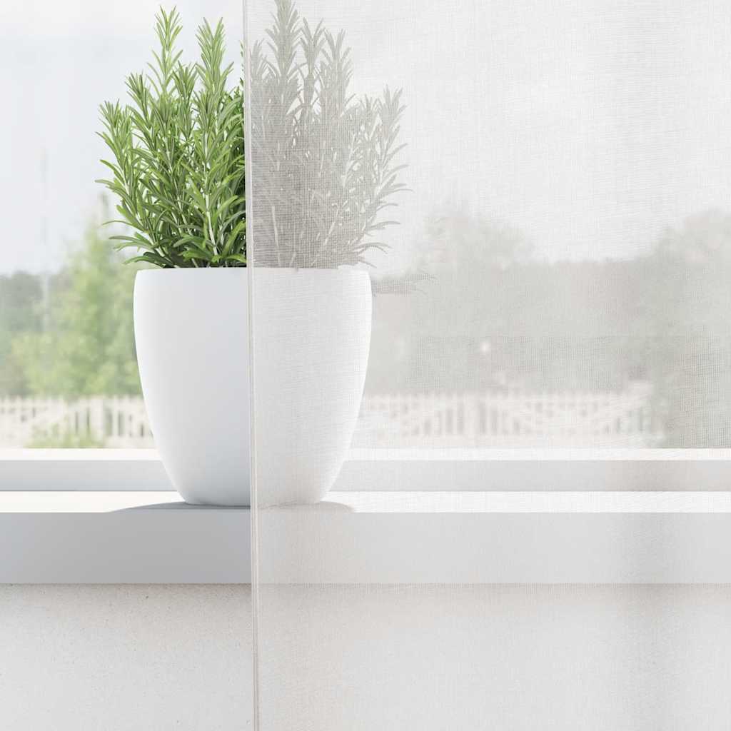 Gordijnen voile met roedezakken 2 st wit