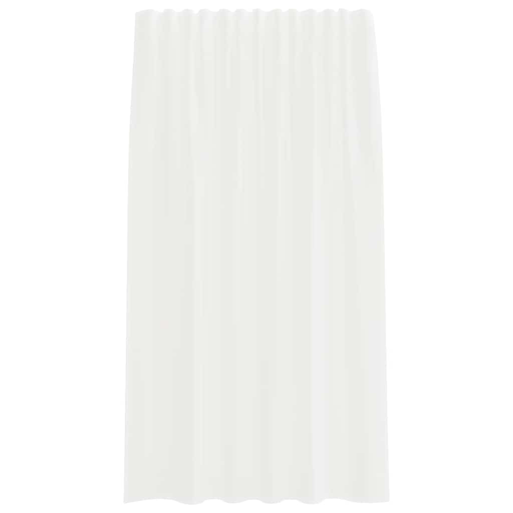 Gordijnen voile met roedezakken 2 st wit