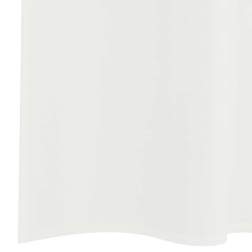 Gordijnen voile met roedezakken 2 st wit