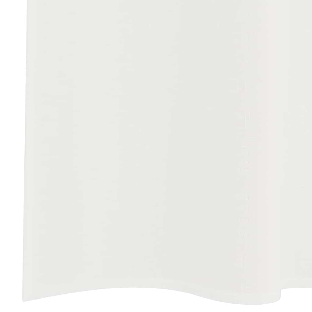 Gordijnen voile met roedezakken 2 st wit