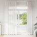 Gordijnen voile met roedezakken 2 st wit