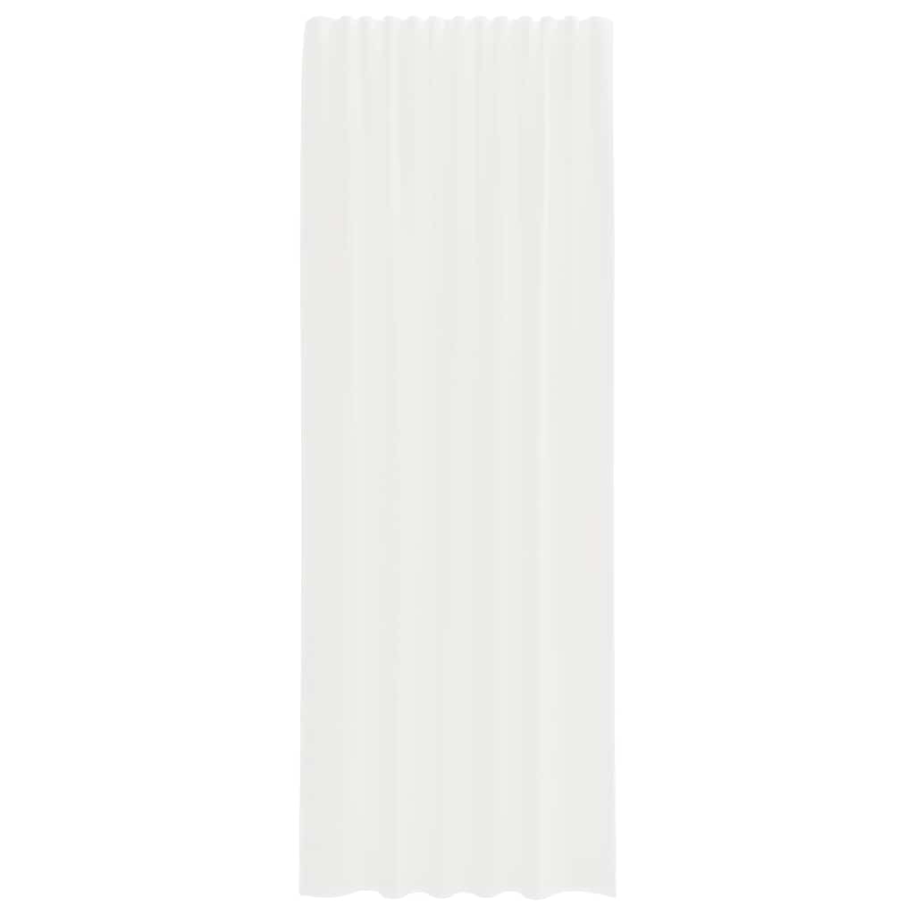 Gordijnen voile met roedezakken 2 st wit