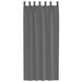 Gordijnen voile met lussen 2 st 140x225 cm donkergrijs