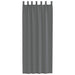 Gordijnen voile met lussen 2 st 140x260 cm donkergrijs