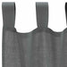 Gordijnen voile met lussen 2 st 140x260 cm donkergrijs