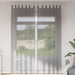 Gordijnen voile met lussen 2 st 140x260 cm donkergrijs