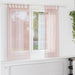 Gordijnen voile met lussen 2 st 140x140 cm lichtroze