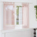 Gordijnen voile met lussen 2 st 140x175 cm lichtroze