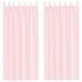 Gordijnen voile met lussen 2 st 140x225 cm lichtroze
