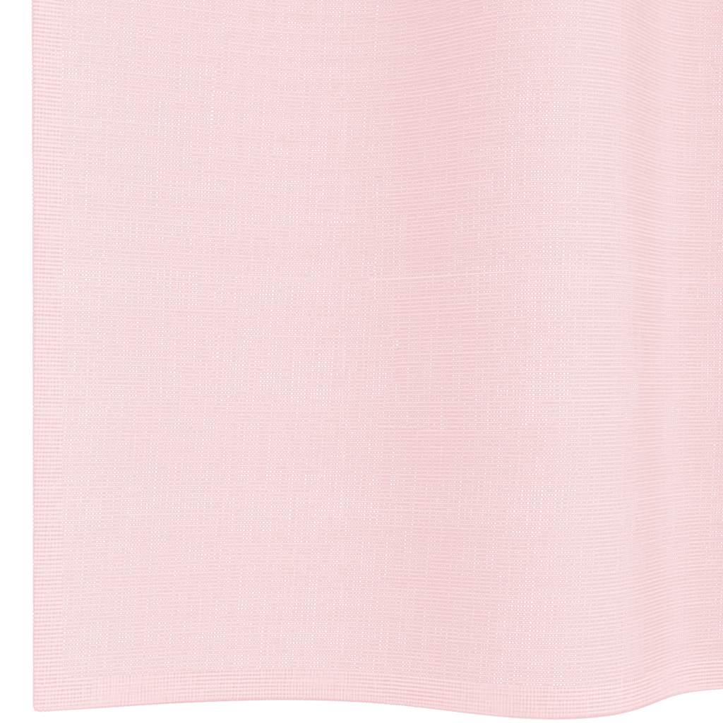 Gordijnen voile met lussen 2 st 140x225 cm lichtroze