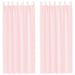Gordijnen voile met lussen 2 st 140x245 cm lichtroze