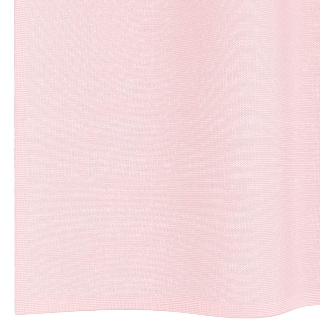 Gordijnen voile met lussen 2 st 140x245 cm lichtroze