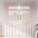 Gordijnen voile met lussen 2 st 140x245 cm lichtroze
