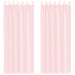 Gordijnen voile met lussen 2 st 140x260 cm lichtroze