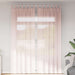 Gordijnen voile met lussen 2 st 140x260 cm lichtroze