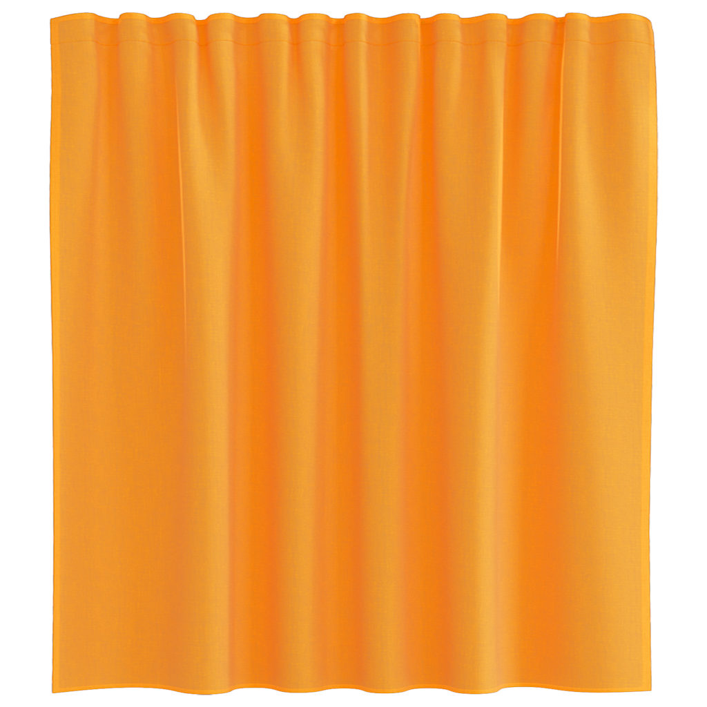 Gordijnen voile met lussen 2 st 140x140 cm oranje