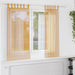 Gordijnen voile met lussen 2 st 140x140 cm oranje