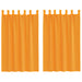 Gordijnen voile met lussen 2 st 140x175 cm oranje