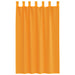 Gordijnen voile met lussen 2 st 140x175 cm oranje