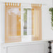 Gordijnen voile met lussen 2 st 140x175 cm oranje