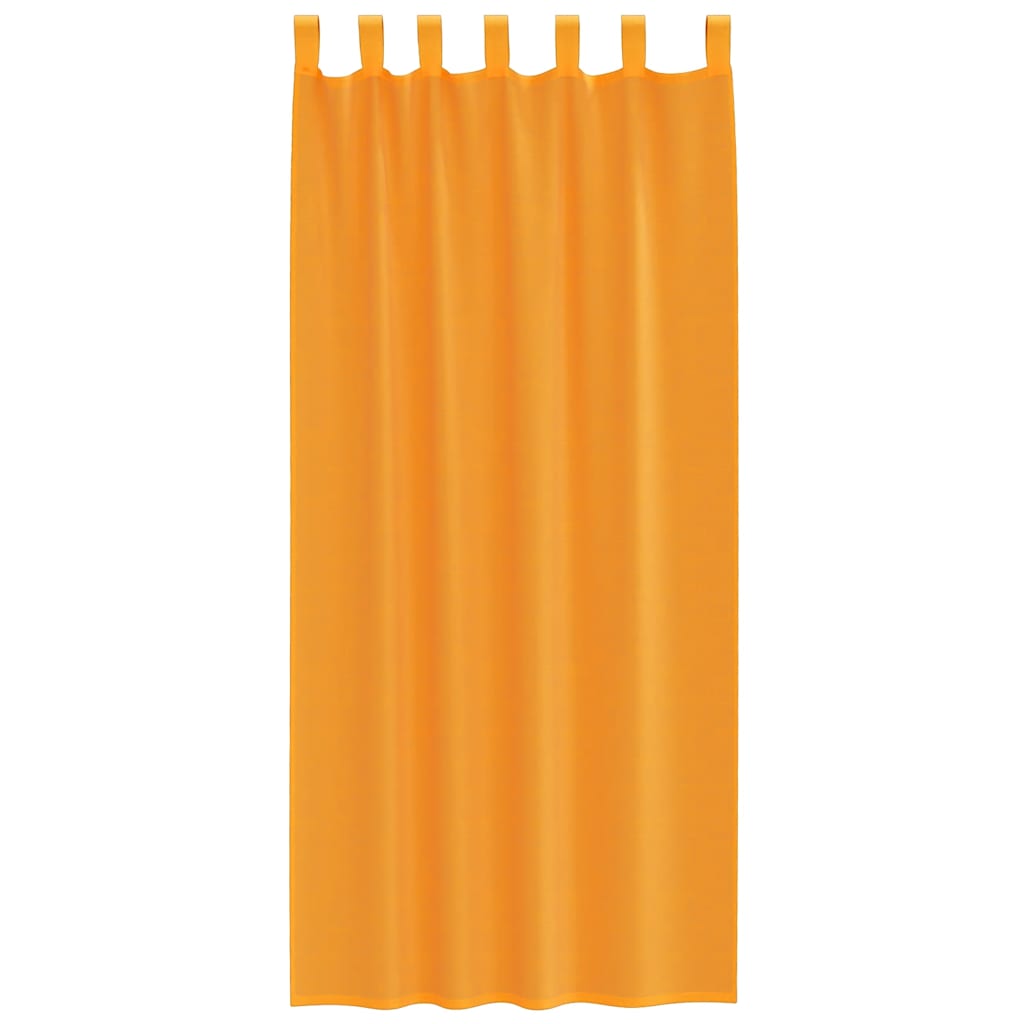Gordijnen met lussen 2 st 140x245 cm oranje