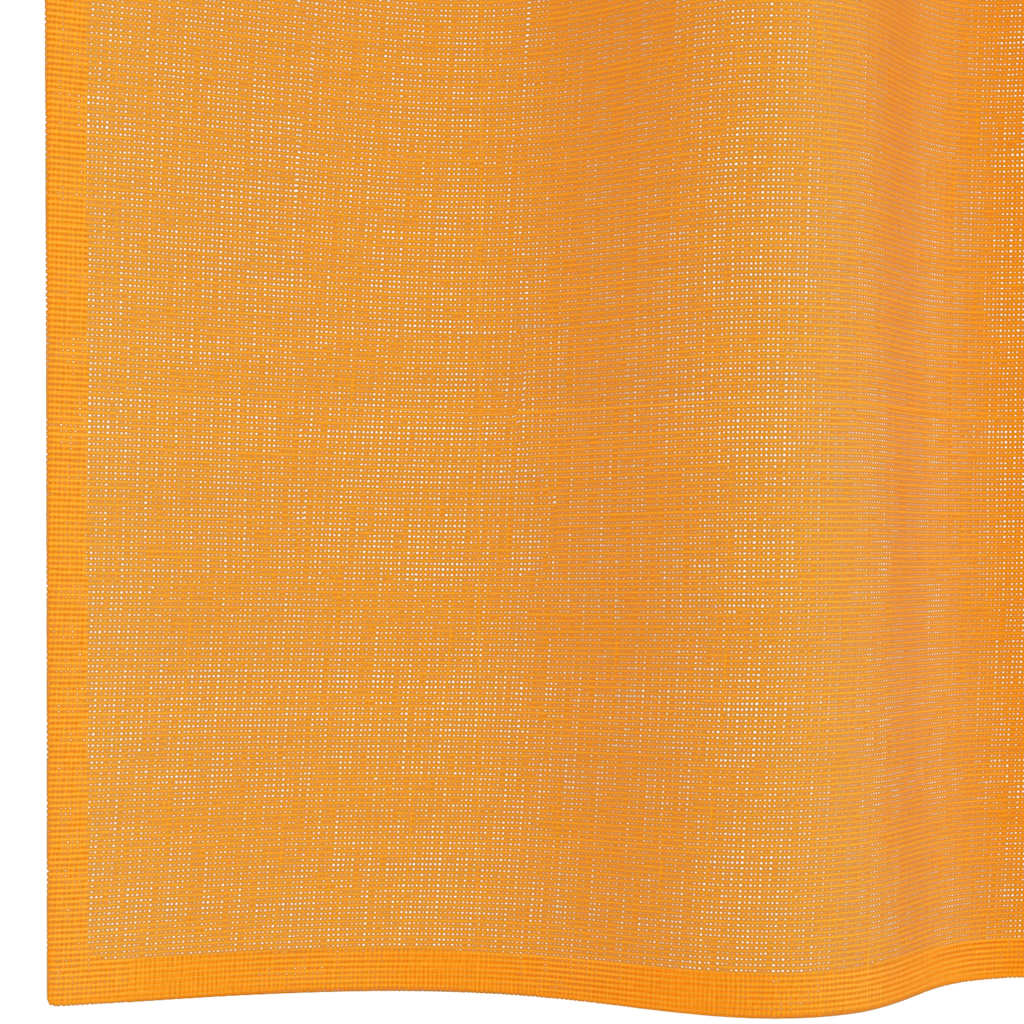 Gordijnen Voile met lussen 2 st 140x260 cm oranje