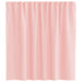 Gordijnen voile met lussen 2 st 140x140 cm roze