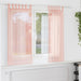 Gordijnen voile met lussen 2 st 140x140 cm roze