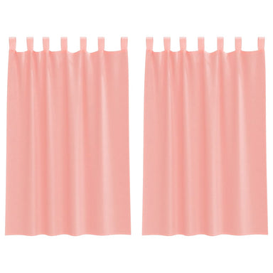 Gordijnen met lussen 2 st 140x175 cm roze