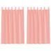 Gordijnen met lussen 2 st 140x175 cm roze