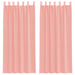 Gordijnen met lussen 2 st 140x245 cm roze