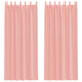 Gordijnen voile met lussen 2 st 140x260 cm roze
