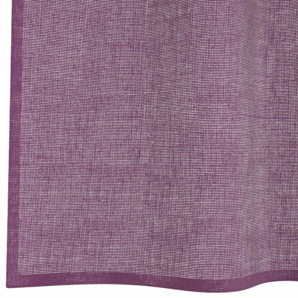 Gordijnen met lussen 2 st paars 140x140 cm