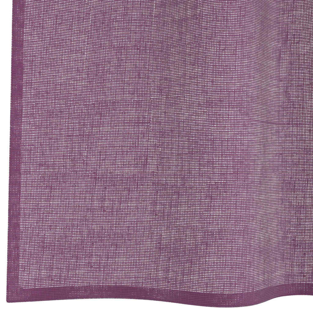 Gordijnen met lussen 2 st 140x175 cm paars
