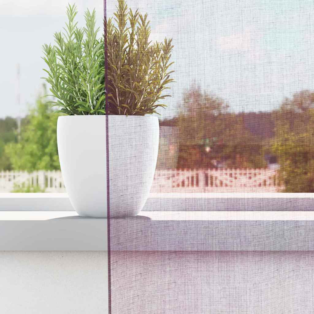 Gordijnen met lussen 2 st 140x245 cm paars