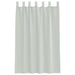 Gordijnen voile met lussen 2 st 140x175 cm lichtgrijs