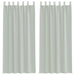 Gordijnen voile met lussen 2 st 140x225 cm lichtgrijs