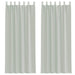 Gordijnen voile met lussen 2 st 140x260 cm lichtgrijs
