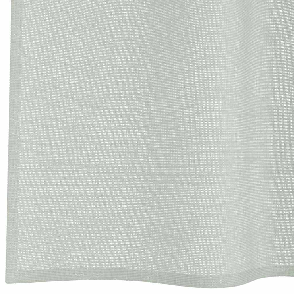Gordijnen voile met lussen 2 st 140x260 cm lichtgrijs