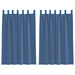Gordijnen voile met lussen 2 st 140x175 cm koningsblauw