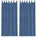 Gordijnen voile met lussen 2 st 140x225 cm koningsblauw