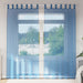 Gordijnen voile met lussen 2 st 140x225 cm koningsblauw