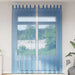 Gordijnen voile met lussen 2 st 140x260 cm koningsblauw