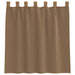 Gordijnen voile met lussen 2 st 140x140 cm lichtbruin