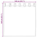 Gordijnen voile met lussen 2 st 140x140 cm lichtbruin